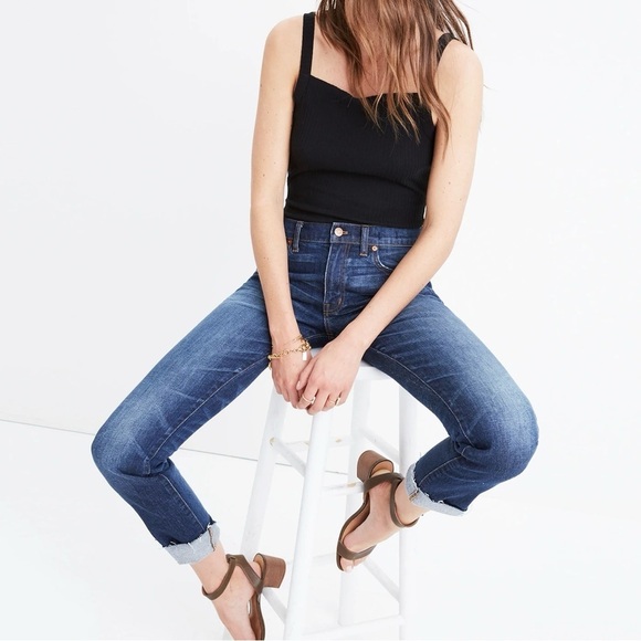 Madewell The Slim Boyjean Raw Hem Edition Creston Wash Size 32 - Picture 1 of 13
